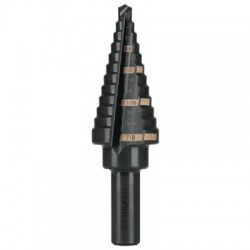 Broca escalonada óxido negro 12 escalones 3/16? a 7/8?