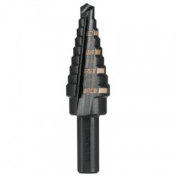 Broca escalonada óxido negro 9 escalones 1/4? a 3/4?