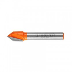 Broca para router, corte en «V», 3/8?