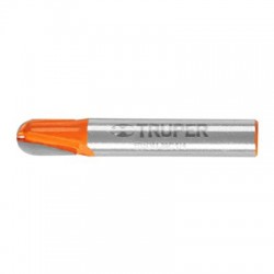 Broca para router, media caña, 1/4?