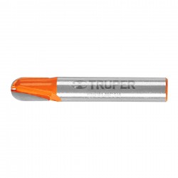 Broca para router, media caña, 1/4?