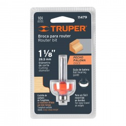 Broca para router, pecho paloma, 1-1/8? con balero