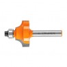 Broca para router, redondeado con moldura, 1? con balero