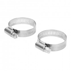 Abrazadera 20 de acero inoxidable, blíster con 2 pzas