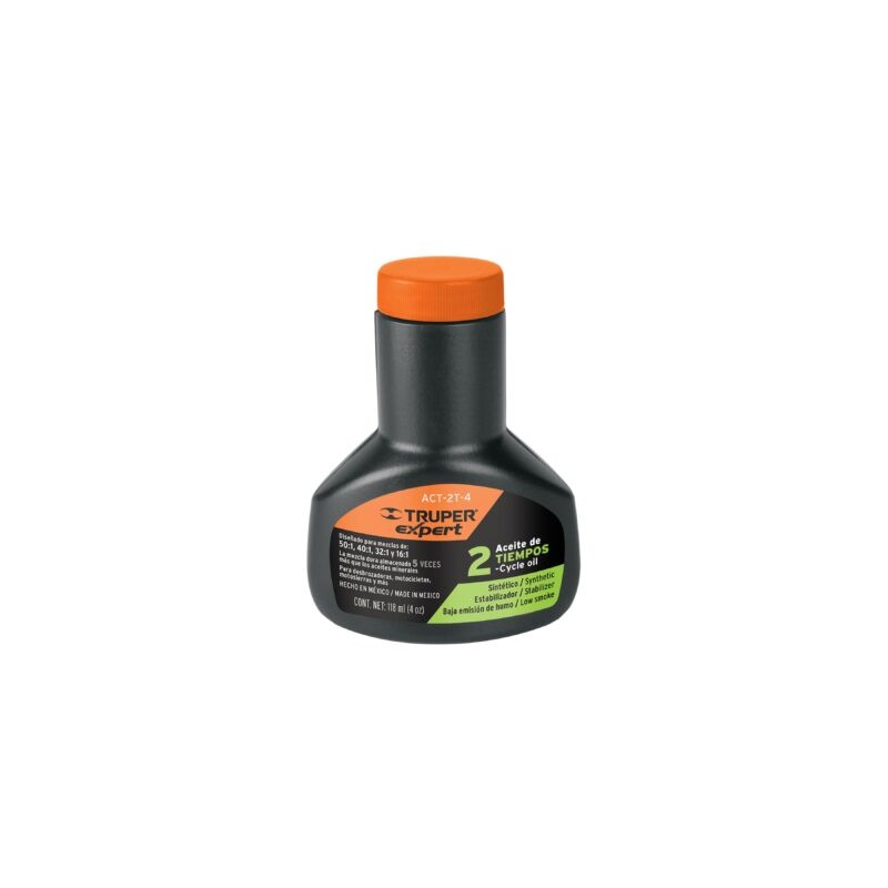 Aceite sintético para motor de 2 tiempos, 118ml (4oz)