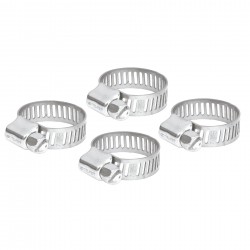 Abrazadera 4 de acero inoxidable, blíster con 4 pzas