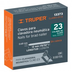 Caja con 10000 clavos calibre 23, 12mm para CLNE-23