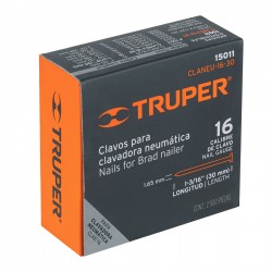 Caja con 2500 clavos calibre 16, 30 mm para CLNE-16