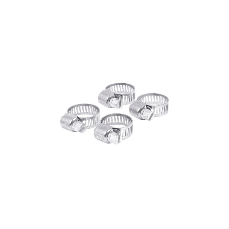 Abrazadera mini-6 de acero inoxidable, blíster con 4 pzas