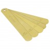 Calibrador para botadores, 6 hojas