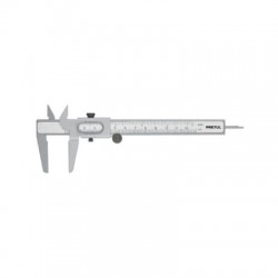 Calibrador vernier escolar 5?, acero, std y mm