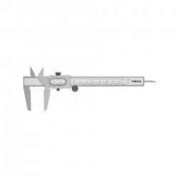 Calibrador vernier escolar 5?, acero, std y mm