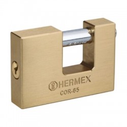 Candado antipalanca, 65mm, cuerpo de latón llave tradicional