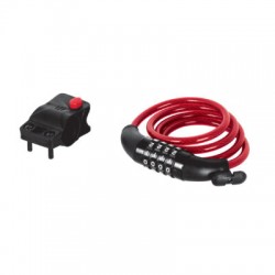 Candado de cable con combinación, 8 mm X 1.0 m