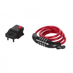 Candado de cable con combinación, 8 mm X 1.0 m