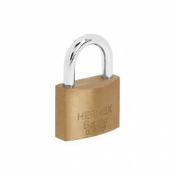 Candado de latón 50 mm llave tetra en blíster