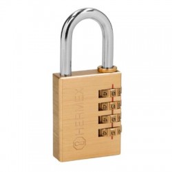 Candado de latón, 40mm de combinación