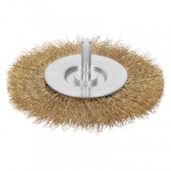 Carda circular 4? alambre grueso para taladro