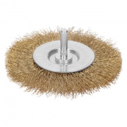 Carda circular 4? alambre grueso para taladro