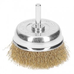 Carda de copa 2-3/4? alambre grueso para taladro