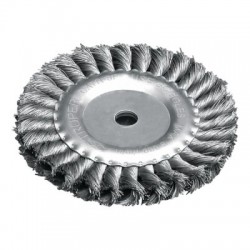 Carda trenzado fino 6? x 5/8? para esmeril