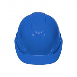 Casco de seguridad, ajuste de matraca, azul