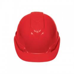 Casco de seguridad, ajuste de matraca, rojo