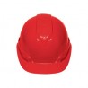 Casco de seguridad, ajuste de matraca, rojo