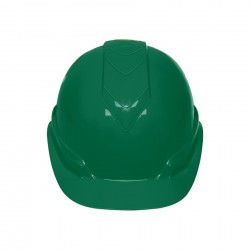 Casco de seguridad, ajuste de matraca, verde