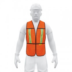 Chaleco de seguridad con cintas reflejantes, naranja