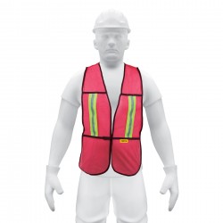 Chaleco de seguridad con cintas reflejantes, rojo