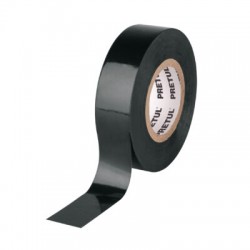 Cinta de aislar de 18 m x 19 mm, negra en blíster