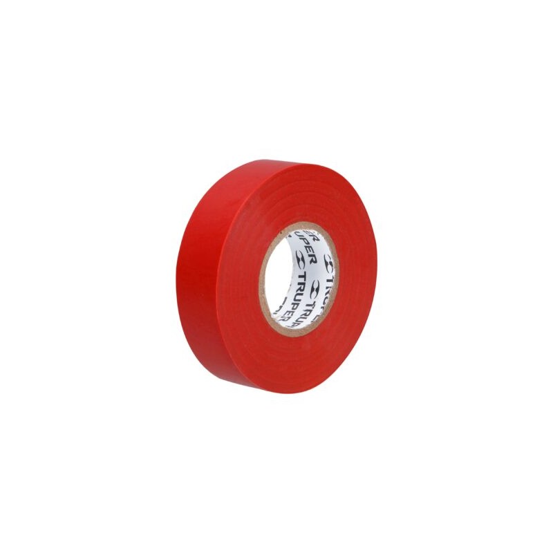 Cinta de aislar de 18 m x 19 mm, roja