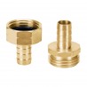 Conectores macho y hembra 1/2?, de latón