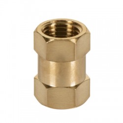 Cople de latón, hembra-hembra, cuerda 1/4? NPT
