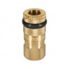 Cople rápido de latón, hembra, cuerda 1/4? NPT