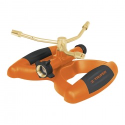Aspersor metálico de 3 brazos con base plástica