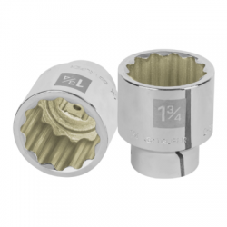 Dado de 1-3/4?, 12 puntas, cuadro 3/4?