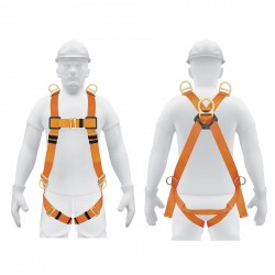 Arnés de cuerpo completo con 5 anillos, ANSI