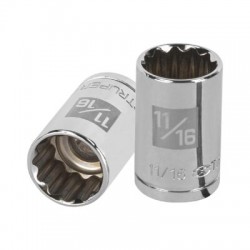 Dado de 11/16?, 12 puntas, cuadro 1/2?