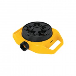 Aspersor con 5 funciones, base plástica