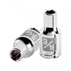 Dado de 3/16?, 6 puntas, cuadro 1/4?