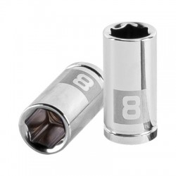 Dado de 8 mm, 6 puntas, cuadro 1/4?