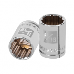 Dado de 9/16?, 12 puntas, cuadro 3/8?