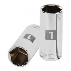 Dado largo de 1?, 6 puntas, cuadro 1/2?