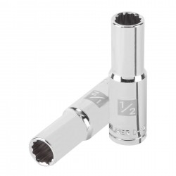 Dado largo de 1/2?, 12 puntas, cuadro 1/2?