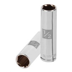 Dado largo de 1/2?, 6 puntas, cuadro 3/8