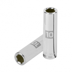 Dado largo de 10 mm, 6 puntas, cuadro 3/8 «