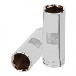 Dado largo de 11/16?, 6 puntas, cuadro 3/8?