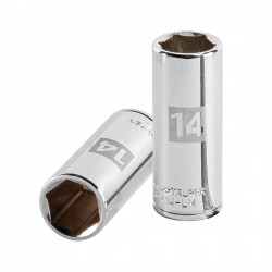 Dado largo de 14 mm, 6 puntas, cuadro 1/4?